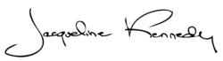傑奎琳·甘迺迪的親筆簽名