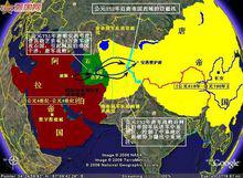 唐朝和阿拉伯帝國之戰示意圖
