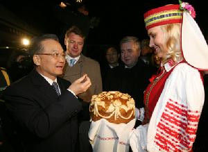 總理溫家寶對白俄羅斯進行正式訪問