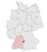 在德國地圖上的地理位置