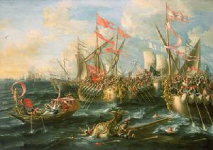 （圖） 公元前31年9月2日，阿克提姆海戰爆發