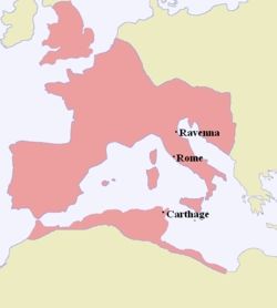 西羅馬帝國地圖