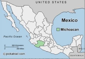 米卻肯州在墨西哥的位置