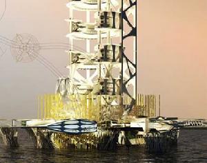 海洋垂直生態農場是由澳大利亞設計師魯萬·費爾南多設計的