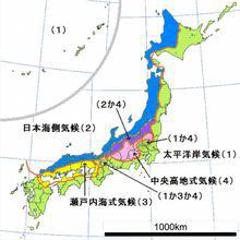 日本氣候分布圖