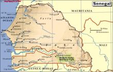 塞內加爾地圖
