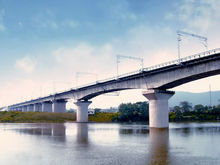 浙贛鐵路重點控制工程淥水河雙線特大橋