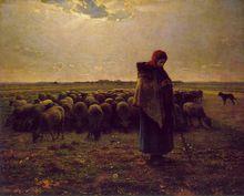 《牧羊女與群羊》