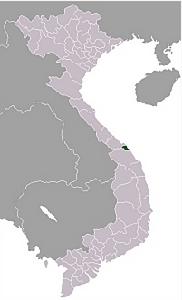 峴港在越南的位置