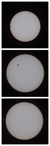 2012年6月6日，互動百科智願者janewind拍攝的金星凌日。