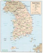 韓國地形圖