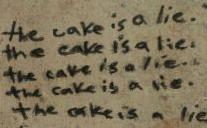 the cake is a lie