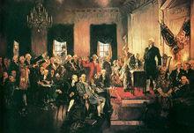 華盛頓主持制憲會議（1787）