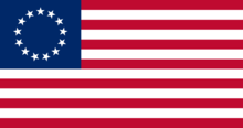 1777年正式使用的美國國旗