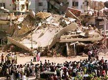 地震造成的房屋倒塌