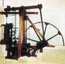 瓦特發明的蒸汽機（模型）