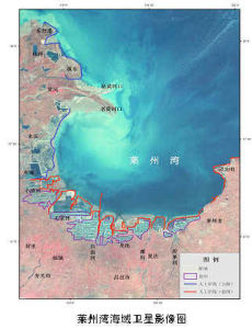 海域衛星影像圖