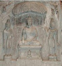唐代 8世紀 寶慶寺如來三尊佛龕