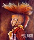 畫家Melissa Moulton筆下的Mohawk名族的孩子，髮型就是現在莫霍克髮型的始祖