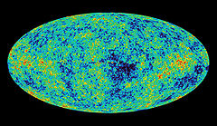 威爾金森微波各向異性探測器（WMAP）拍攝到宇宙在大爆炸發生後宇宙微波背景的影像