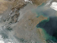（圖）中國的空氣污染被認為和近年來的大量燃煤有關