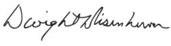 艾森豪的簽名