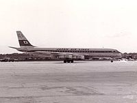 （圖）日航第一架噴射機，道格拉斯DC-8