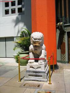 好萊塢中國大劇院門前的中國獅子