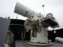 美國飛彈驅逐艦“杜威”號上安裝的雷射武器 