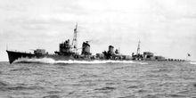天津風，攝於1940年10月17日宮津灣試航之時