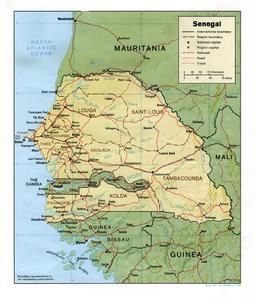 塞內加爾行政區劃