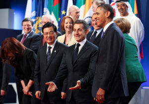 歐巴馬在國際會議上
