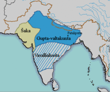 笈多王朝的領土範圍