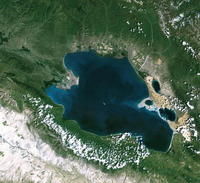 衛星下的青海湖
