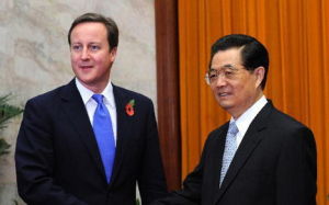 胡錦濤主席會見英國首相卡梅倫