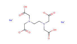 乙二胺四乙酸二鈉的分子結構圖