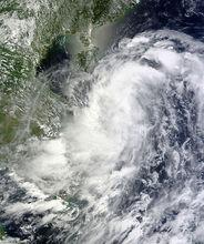 2013年第10號熱帶風暴“山竹”衛星雲圖