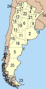 阿根廷地圖