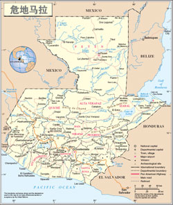 瓜地馬拉地圖