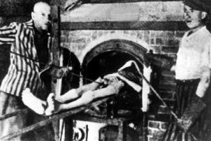 奧斯威辛集中營里的屍體焚燒爐