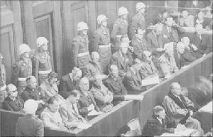 （圖）1945年11月20日紐倫堡法庭審判戰犯