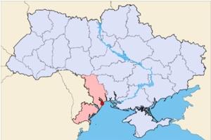 敖德薩在烏克蘭的位置