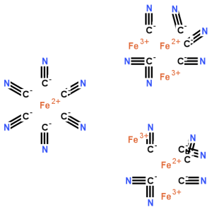 普魯士藍分子結構圖