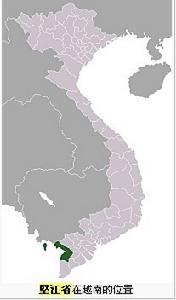 堅江省 在越南的地理位置
