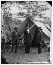 攝於1865年2月5日，林肯遇刺前所拍攝的最後一張照片