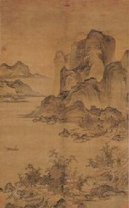 秋山行旅圖[藍瑛所創作的畫]