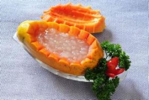 冰糖木瓜燉雪蛤 冰糖木瓜燉雪蛤