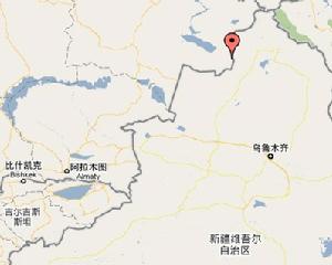 喀爾交鄉在新疆維吾爾自治區內位置