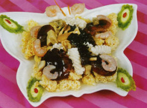 蝦仁扒海參 蝦仁扒海參