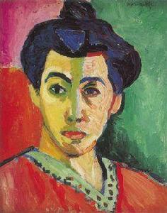 帶綠色條紋的馬蒂斯夫人像